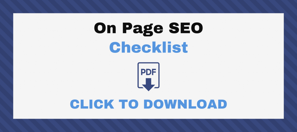 On Page SEO Kontrol Listesi İndirme Resmi